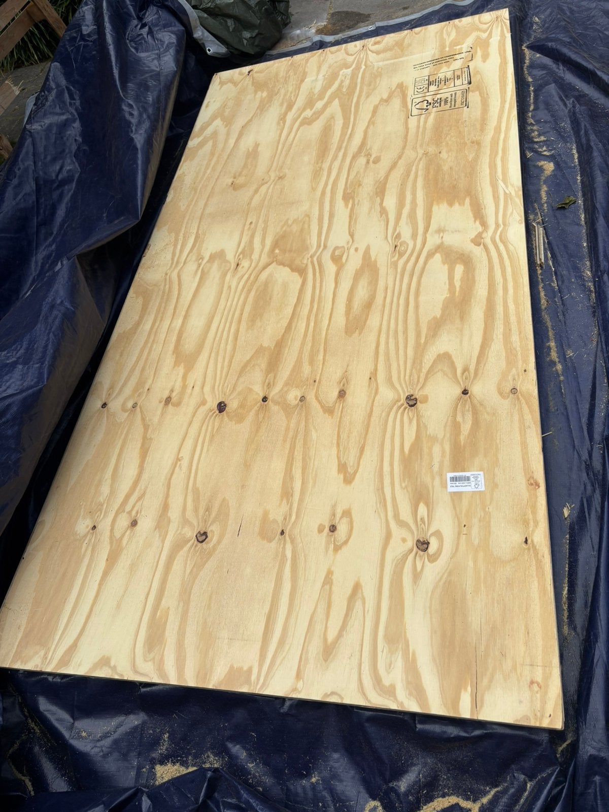 3 pine underlayment platen nieuw 2440 x 1220 x 18 mm, Doe-het-zelf en Verbouw, Platen en Panelen, Ophalen, Zo goed als nieuw, Multiplex