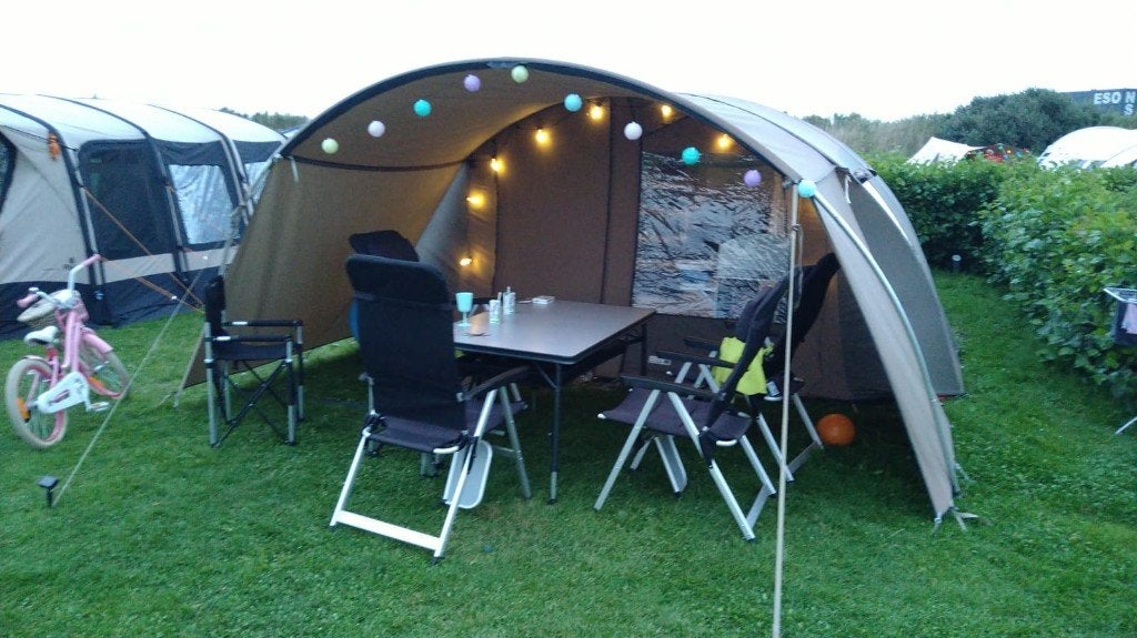 6 pers tent Falko, Caravans en Kamperen, Tenten, tot en met 6, Gebruikt, Ophalen