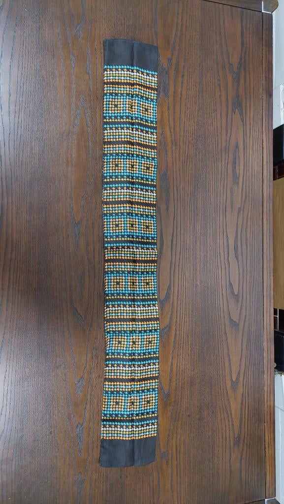 Vintage sjaal +/_ 105 bij 15 cm als soort slurf gemaakt, Ophalen of Verzenden, Zo goed als nieuw, Maat 46/48 (XL) of groter, Sjaal