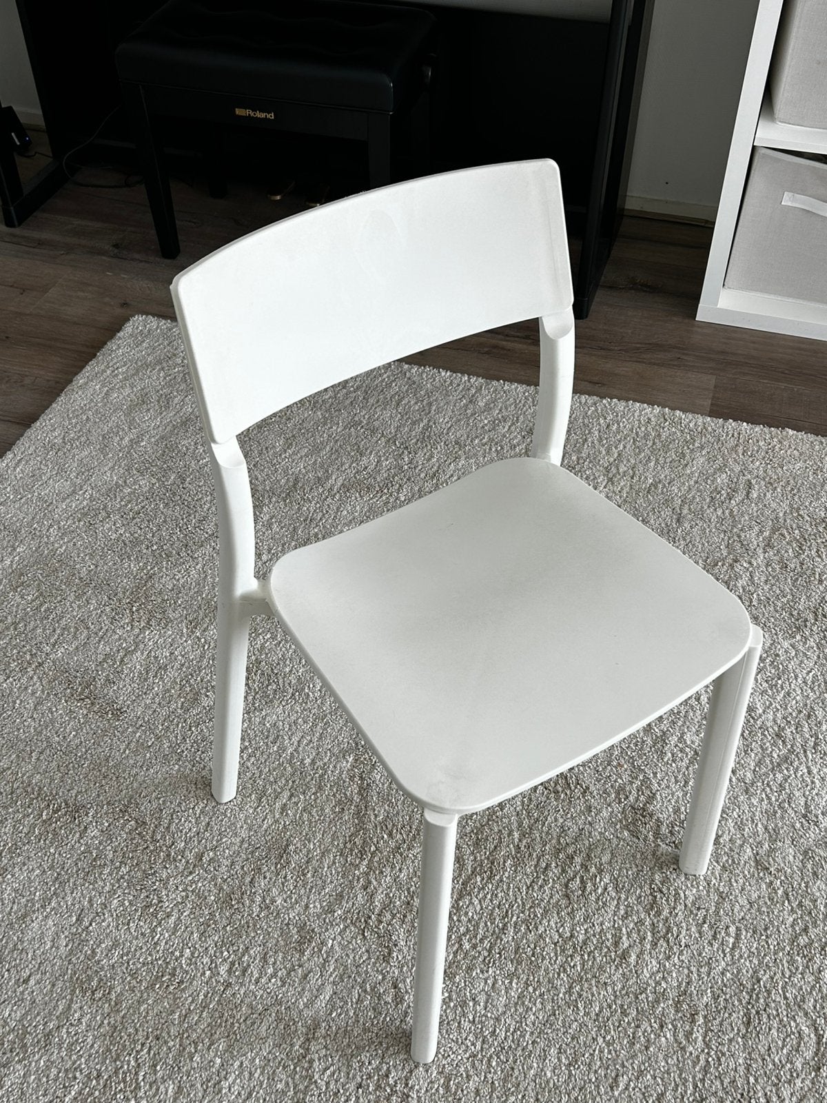 Set van 6 IKEA JANINGE stoelen – Wit, Ophalen of Verzenden, Zo goed als nieuw, Wit