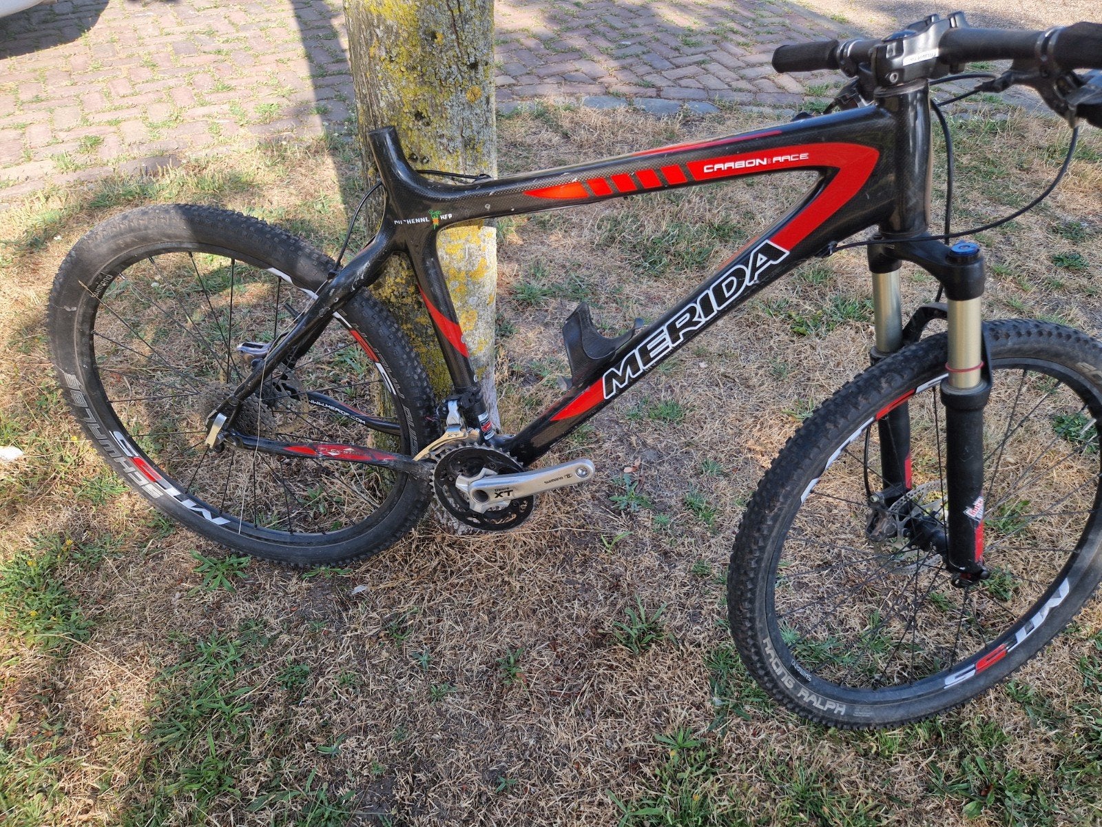 Carbon mtb voor onderdelen, Fietsen en Brommers, Fietsen | Mountainbikes en ATB, Ophalen, Gebruikt, Overige merken