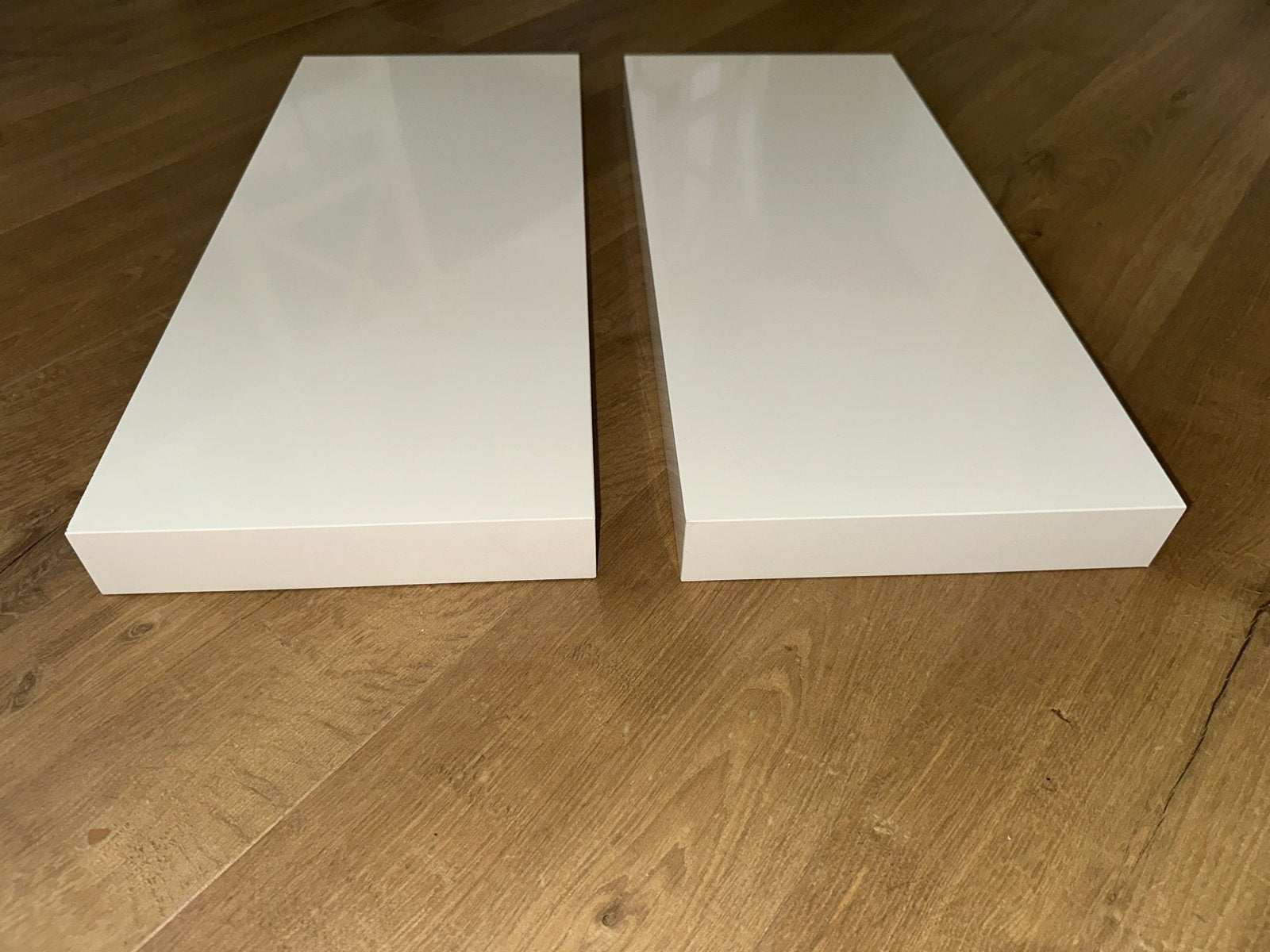 2x IKEA LACK wandplank wit hoogglans, Ophalen of Verzenden, Gebruikt