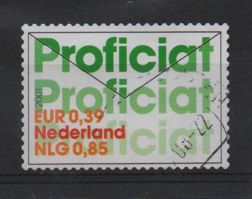 ‹(•¿•)› nl m0015 felicitatiezegel, Ophalen of Verzenden, Na 1940, Gestempeld