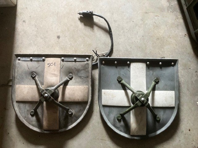 2 x kruislicht ex NL leger tbv oa Nekaf., Laro, YA 4440 etc., Ophalen of Verzenden, Landmacht, Nederland, Overige typen