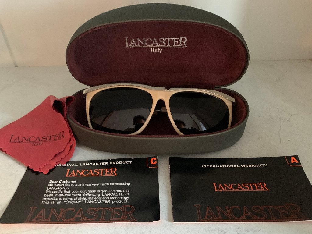 Lancaster Vintage dameszonnebril Inclusief alle certificaten, Overige merken, Zonnebril, Beige, Ophalen of Verzenden