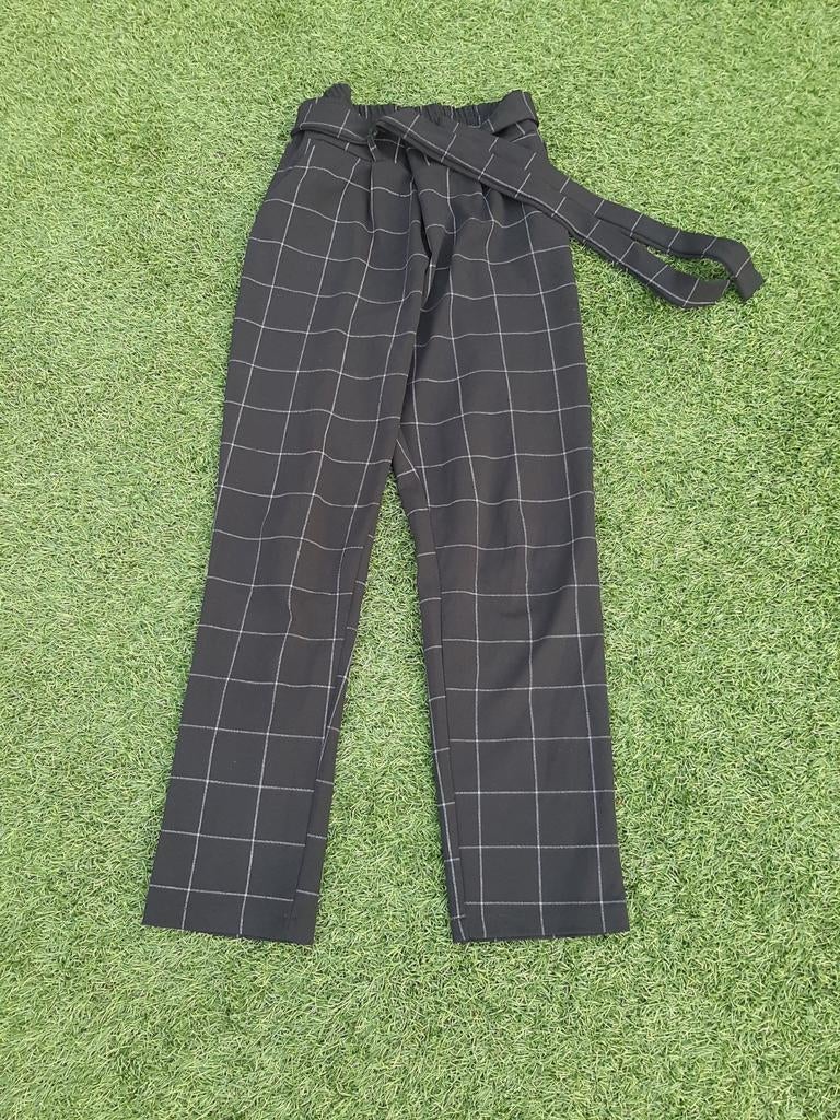 Pantalon (broek)krijtstreep maat 38, Kleding | Dames, Maat 38/40 (M), Zwart, Ophalen of Verzenden, Zo goed als nieuw