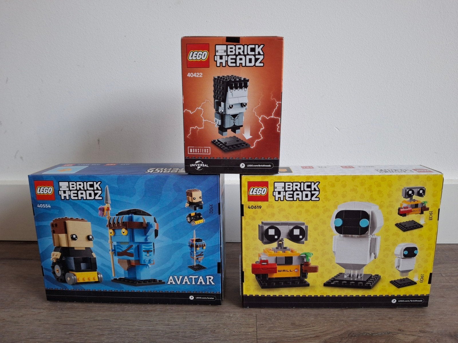 LEGO BrickHeadz sets: Frankenstein, Avatar, WALL-E & EVE, Ongeopend/sealed, Overige thema's, Lego, Nieuw