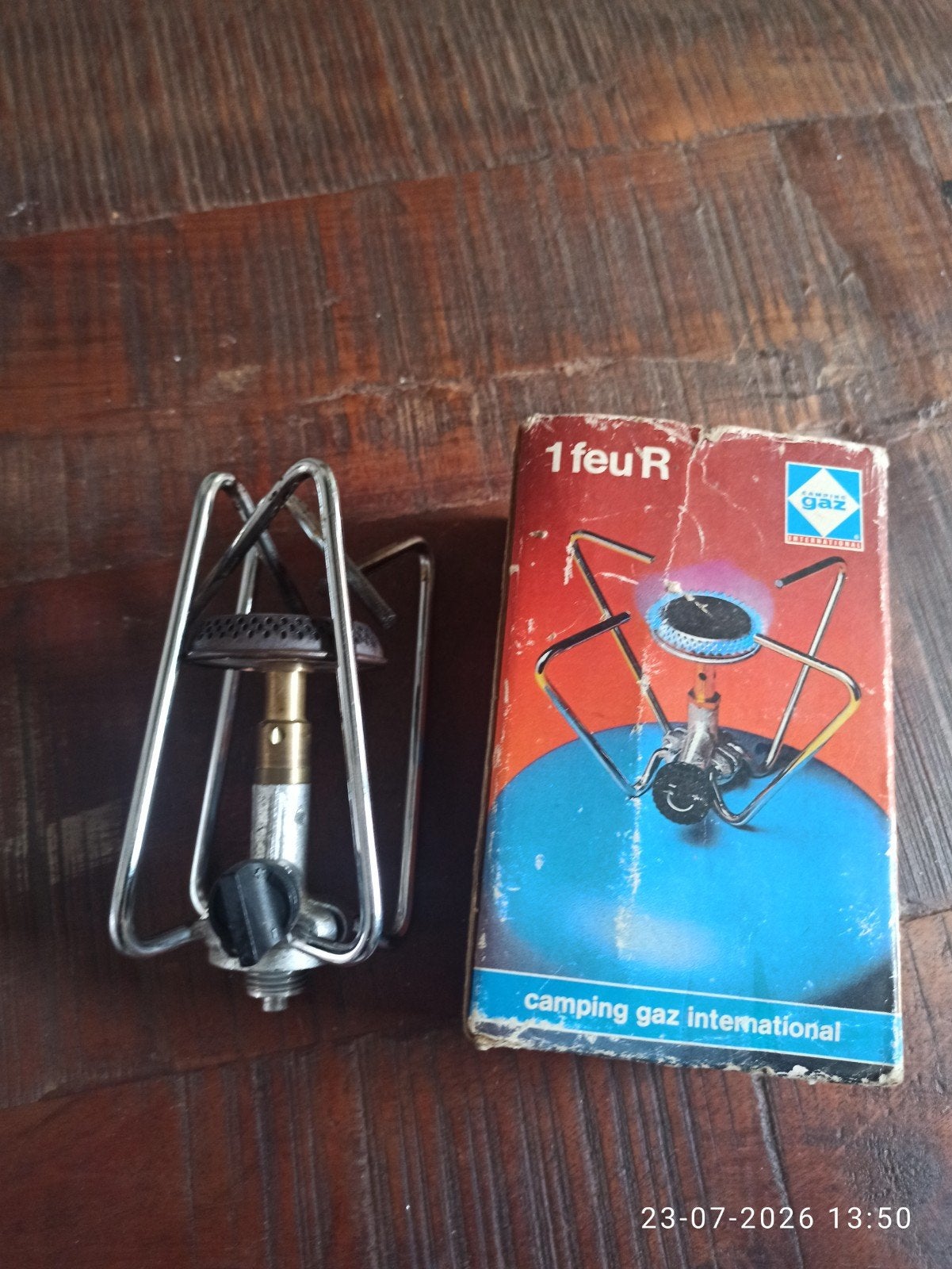 Vintage Campingaz International 1 feu R gasbrander, Caravans en Kamperen, Kampeeraccessoires, Ophalen of Verzenden, Gebruikt