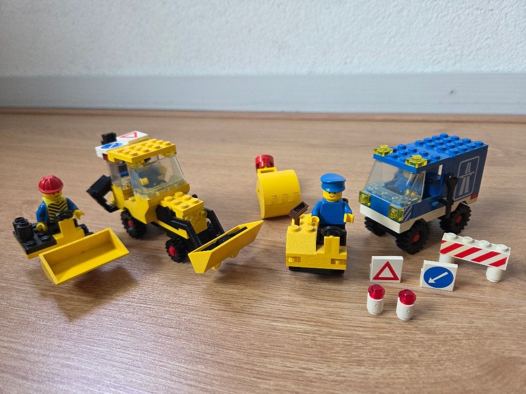 Vintage LEGO set wegenbouw: 607, 6607, 6653 en 6686, Ophalen of Verzenden, Gebruikt, Lego, Space