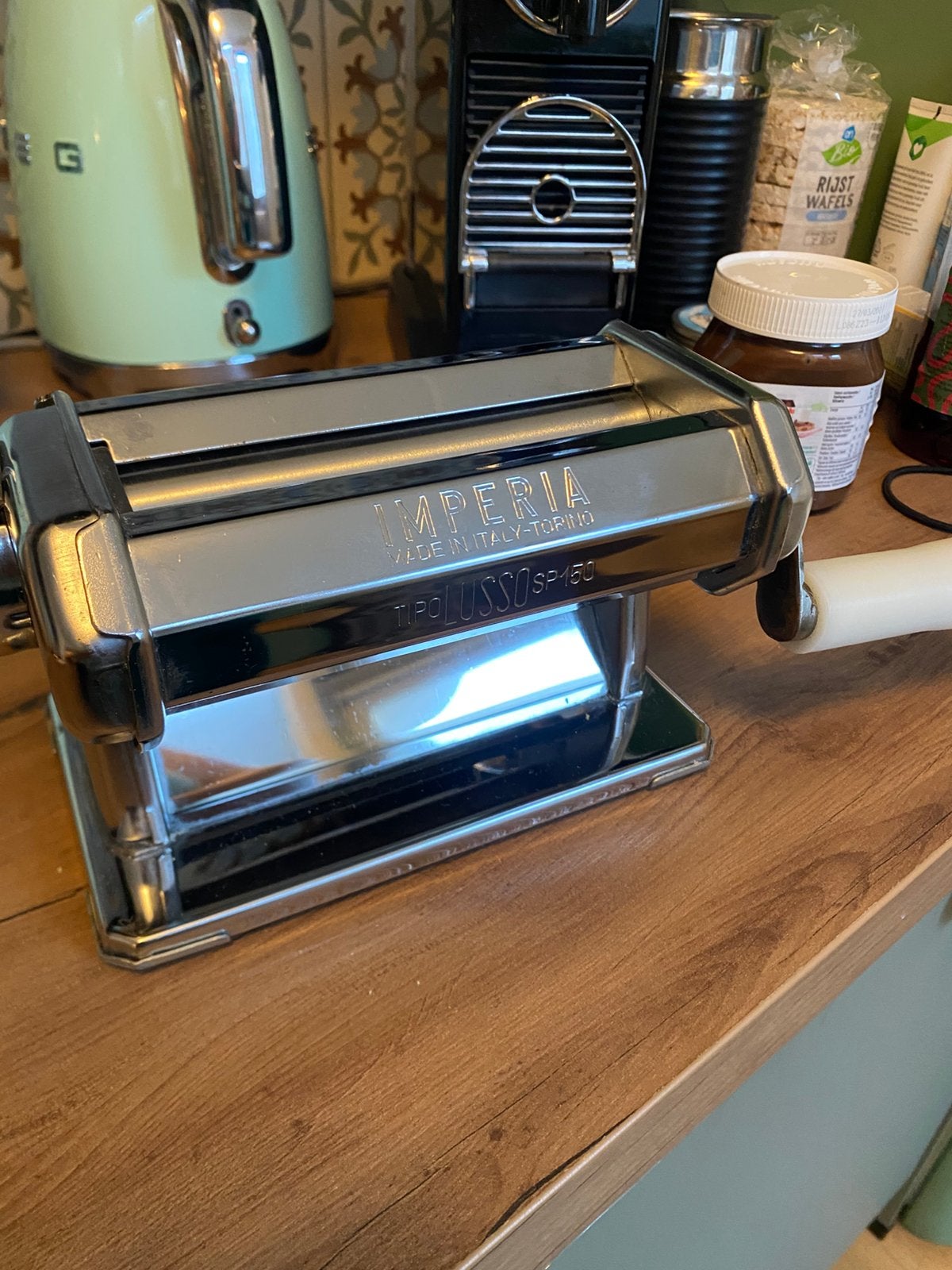 Pasta lasagnebladen deeguitroller Imperia TipoLusso sp 150, Ophalen of Verzenden, Zo goed als nieuw