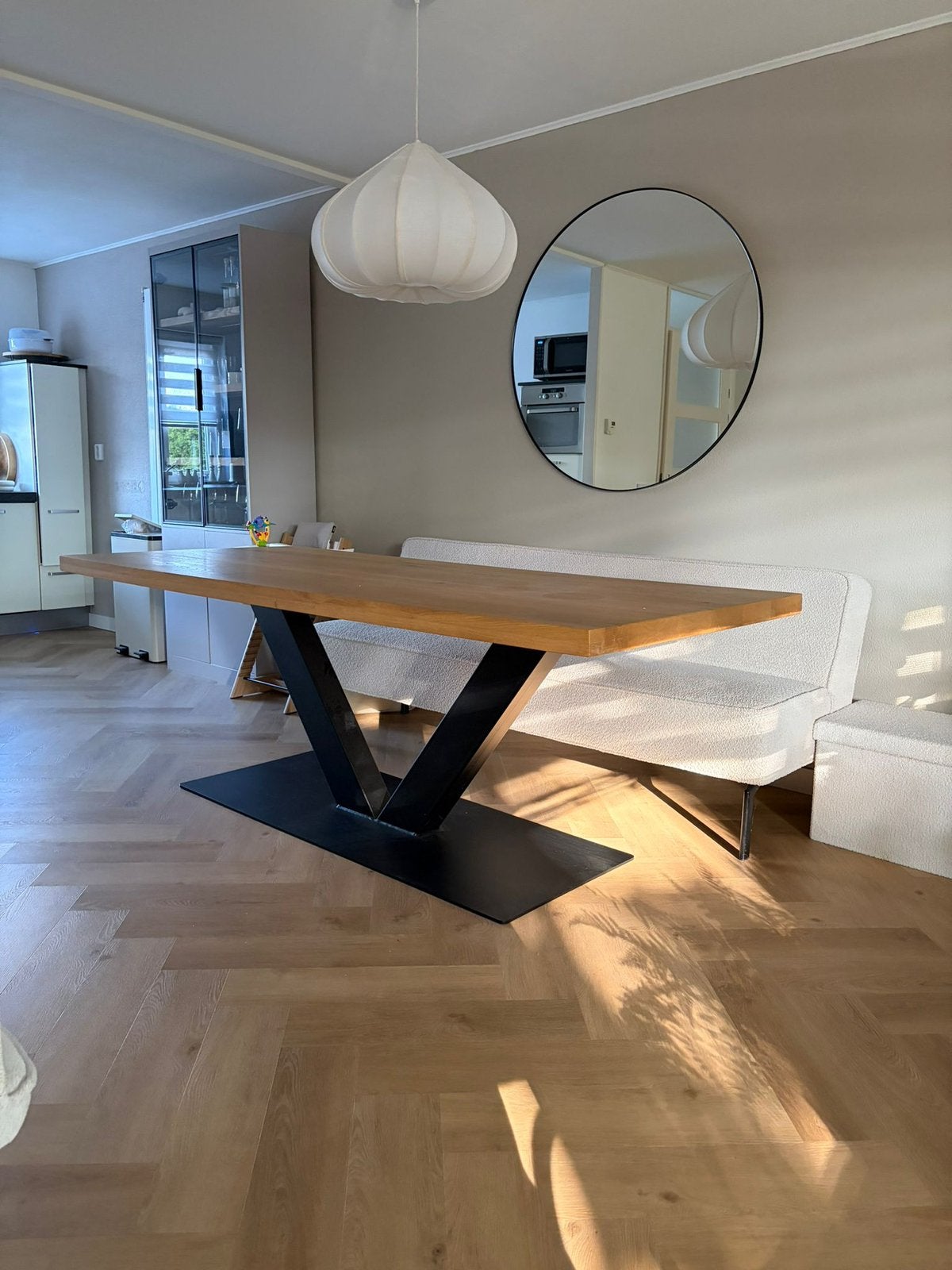 Eettafel + bank, Ophalen, Gebruikt
