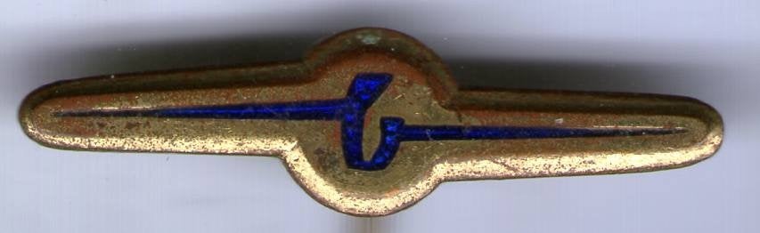 Barkas koper auto speldje ( A_081a), Ophalen of Verzenden, Zo goed als nieuw, Transport, Speldje of Pin