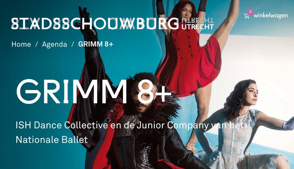 4 tickets voorstelling Grimm 8+ (14 juni, Utrecht), Tickets en Kaartjes, Eén persoon, Juni, Ballet of Dans