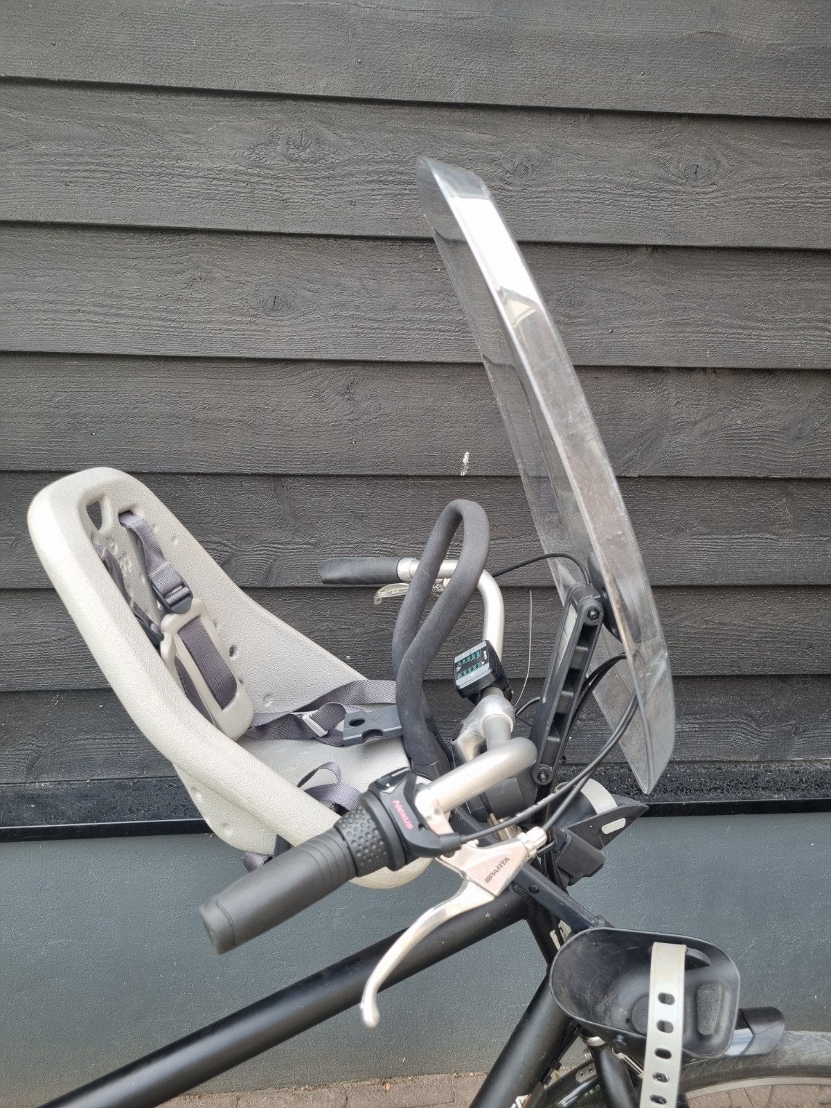 Yepp Fietsstoeltje Voorzitje met Windscherm, Ophalen, Gebruikt, Yepp, Voorzitje