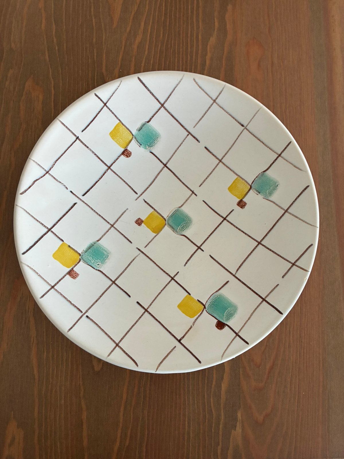 Vintage schaal ( Space Age - handgeschilderd ), Antiek en Kunst, Ophalen of Verzenden