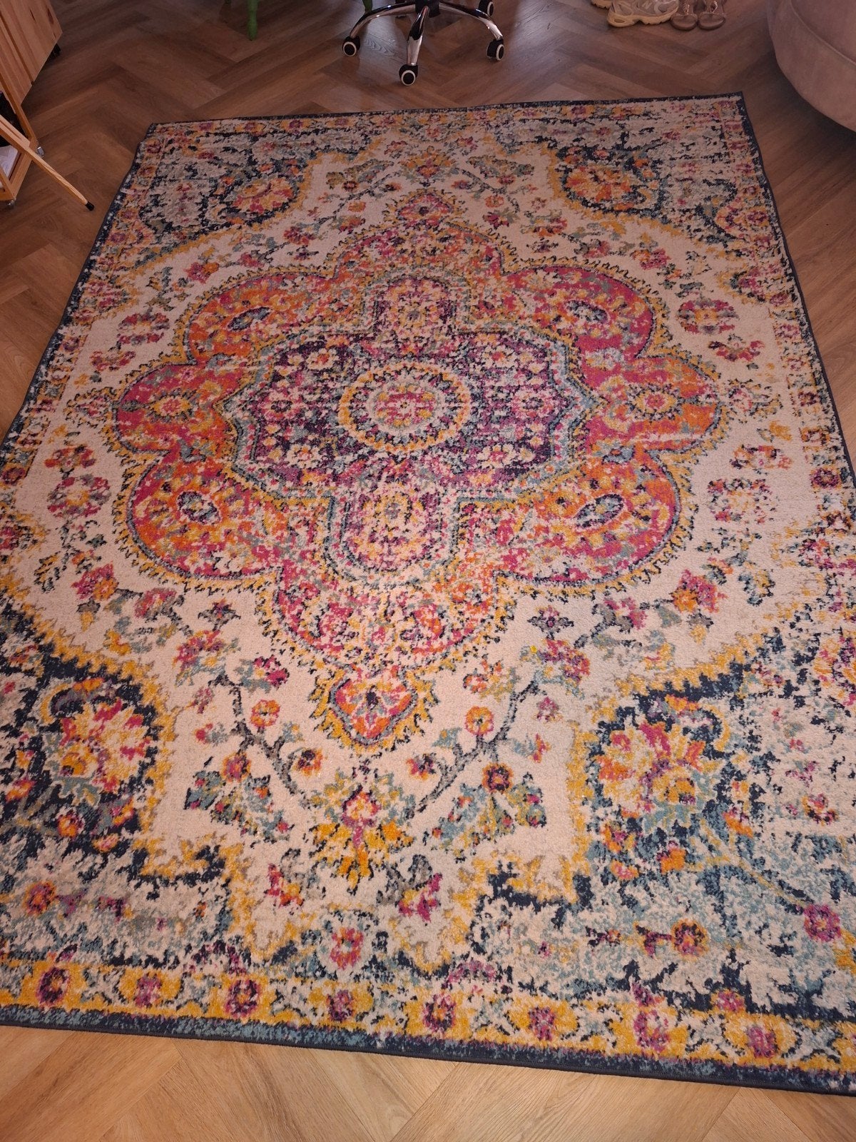 Kleurrijk Vloerkleed, oosters, Ophalen, Gebruikt, 200 cm of meer, 200 cm of meer