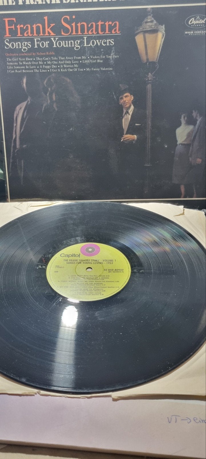 Frank Sinatra - Songs For Young Lovers (1953) LP Vinyl, Ophalen of Verzenden, Gebruikt, Jazz