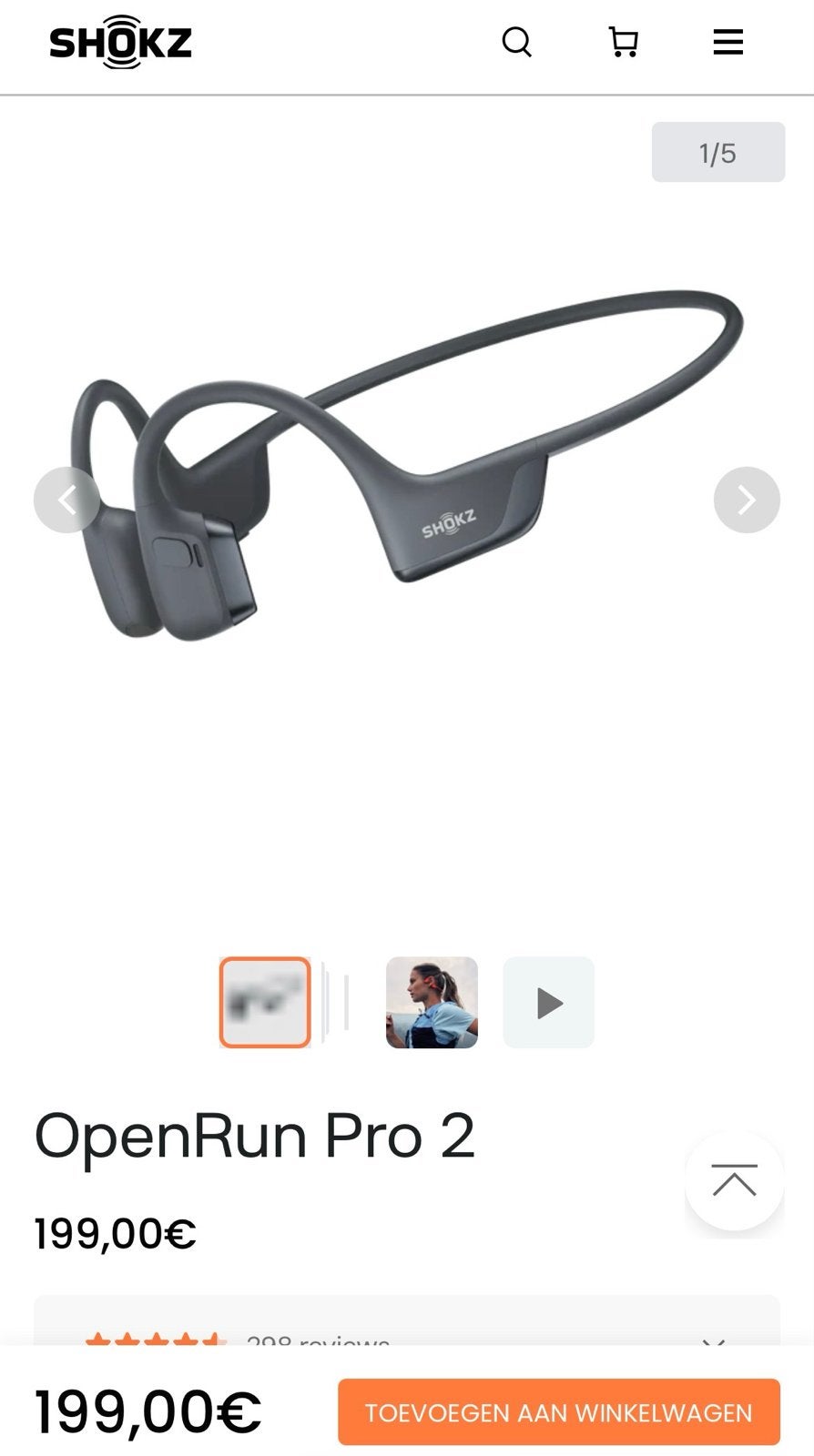 Nieuwe Shokz OpenRun Pro 2 - Bone Conduction Koptelefoon, Bluetooth, Bone conduction, Nieuw, Ophalen of Verzenden