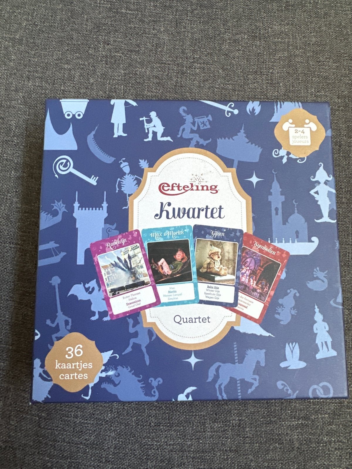 Efteling Kwintet Kaartspel - Compleet en Zo Goed als Nieuw, Een of twee spelers, Ophalen of Verzenden, Zo goed als nieuw