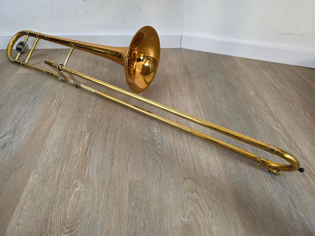 Professionele Benge Trombone Model 190 (eind jaren '70), Ophalen of Verzenden, Gebruikt, Tenor, Met koffer