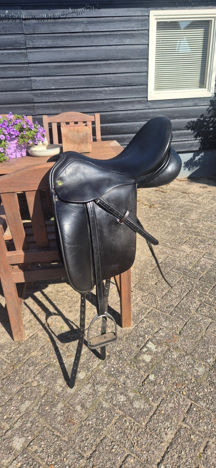 super fijn 18 inch dressuurzadel van Ideal Equestrian, Dieren en Toebehoren, Ophalen, Gebruikt, Dressuur, Overige merken