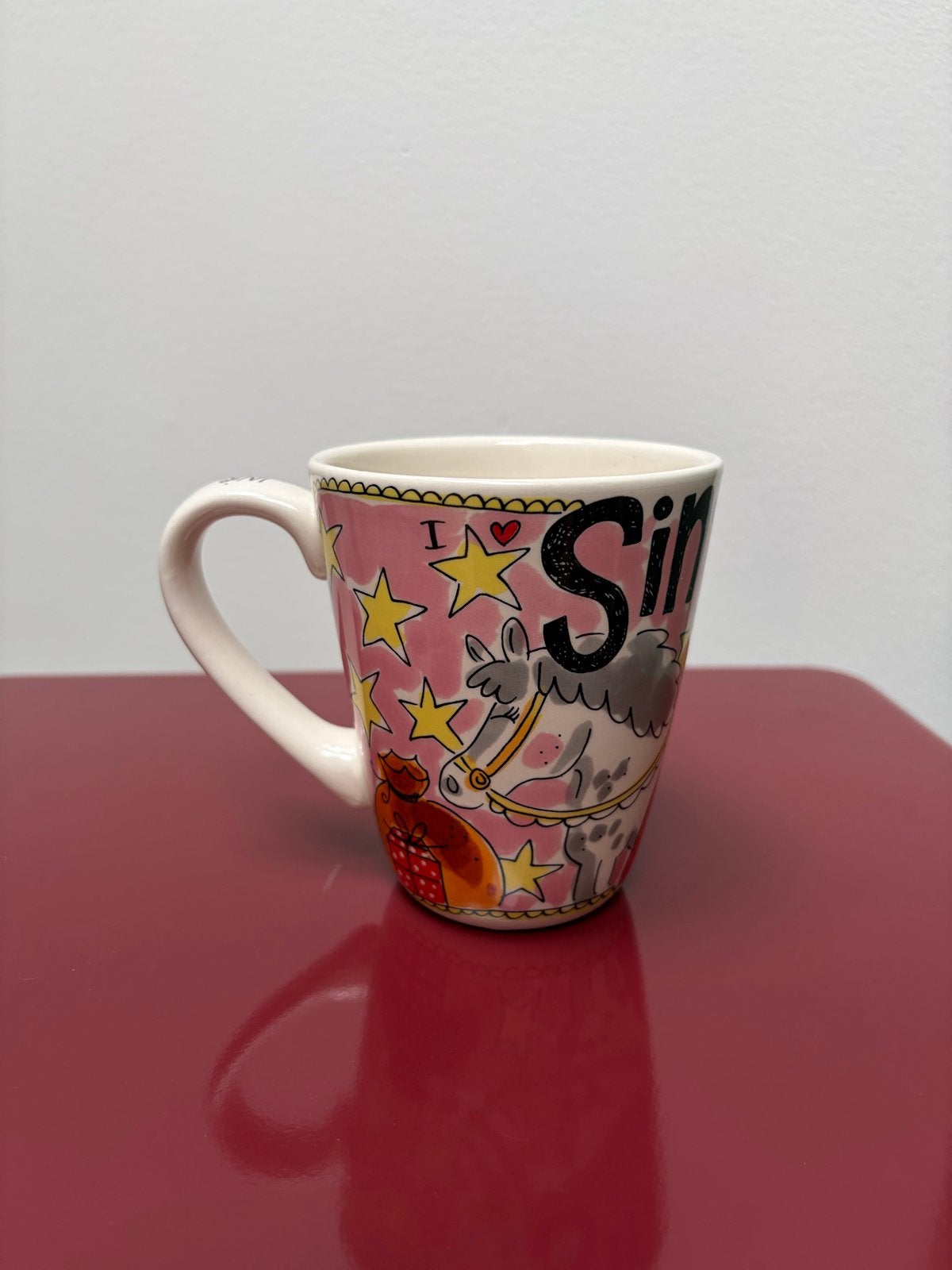 Blond Amsterdam roze beker ‘Sinterklaas’ - 0,4L, Ophalen of Verzenden, Zo goed als nieuw, Modern, Kop(pen) en/of Schotel(s)