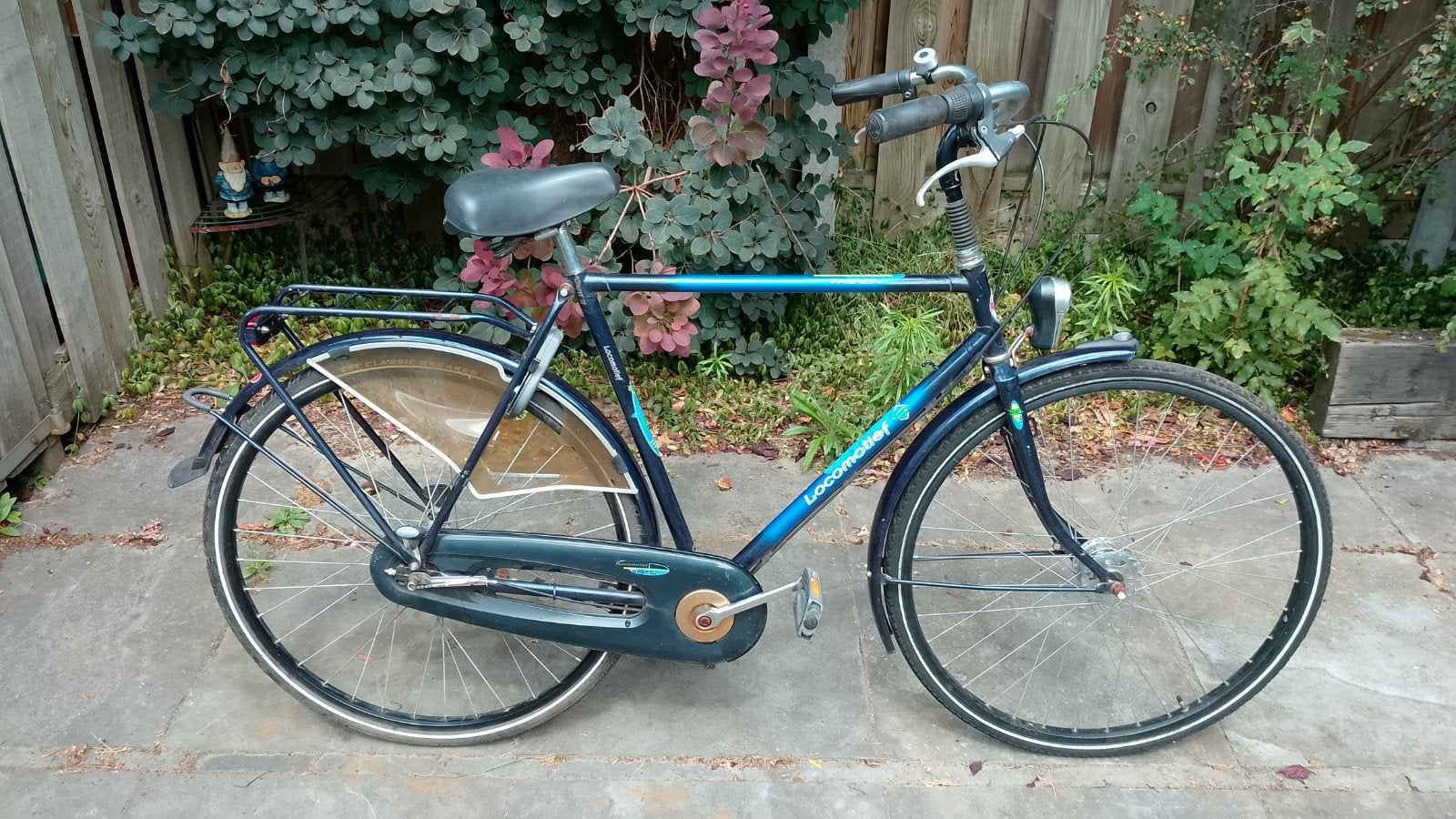 Herenfiets locomotief 28" frame 55 cm 3 s.a. versnellingen., Fietsen en Brommers, Gebruikt, Versnellingen, 53 tot 57 cm, Ophalen