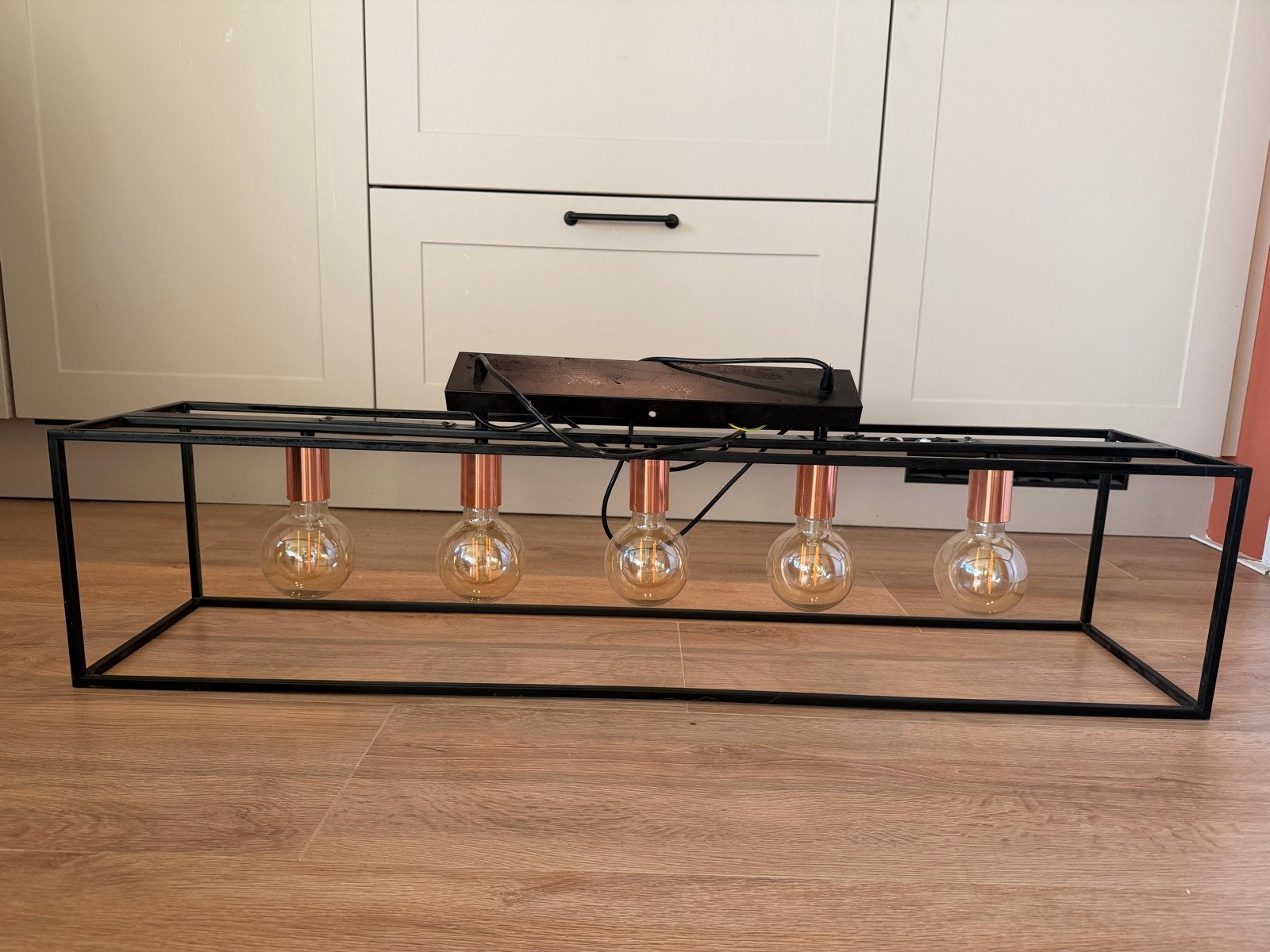 Industriële lamp met LSC Smart Connect lampen, Ophalen, Zo goed als nieuw, Metaal, E27 (groot)