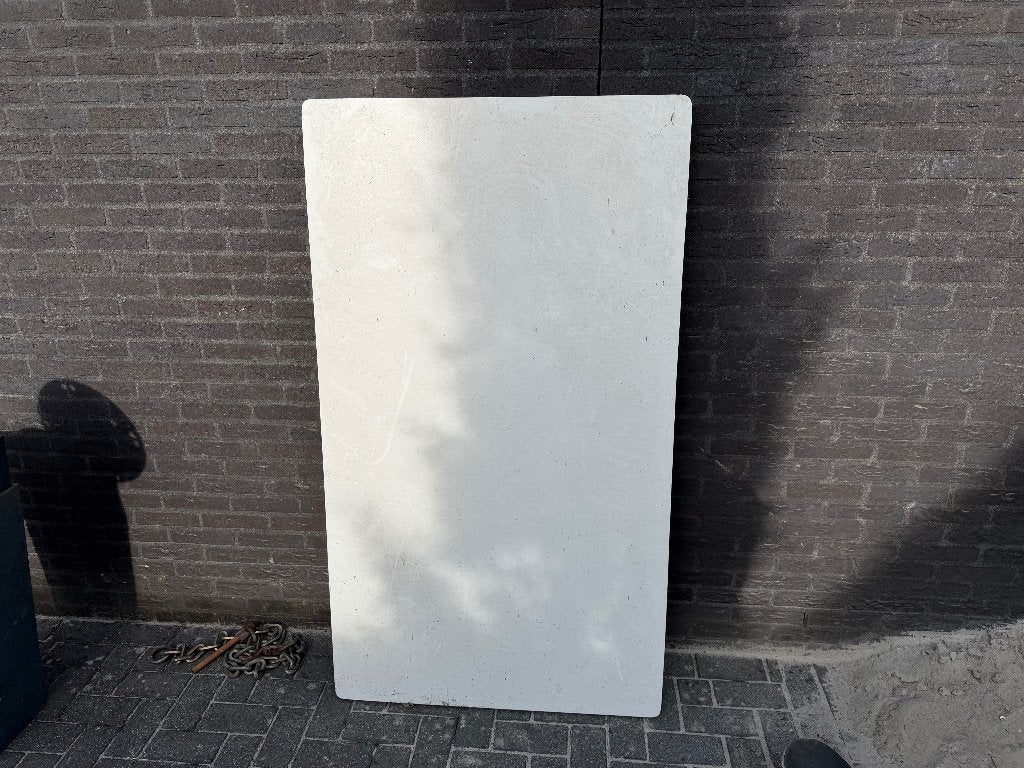 Massief tafelblad (zonder poten), Huis en Inrichting, Tafels | Eettafels, Ophalen, 50 tot 100 cm, Zo goed als nieuw, Stoer en robuust
