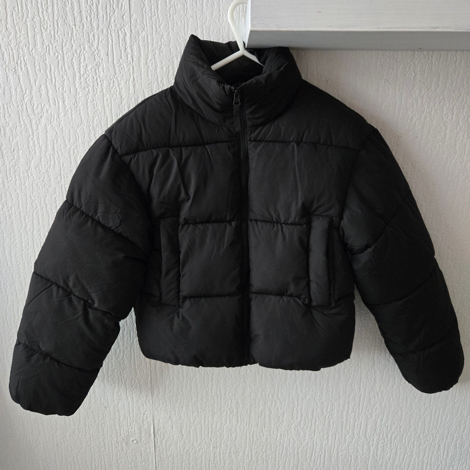 Zwarte H&M bomber/puffer jas - Maat XS, H&M, Zwart, Ophalen of Verzenden, Zo goed als nieuw