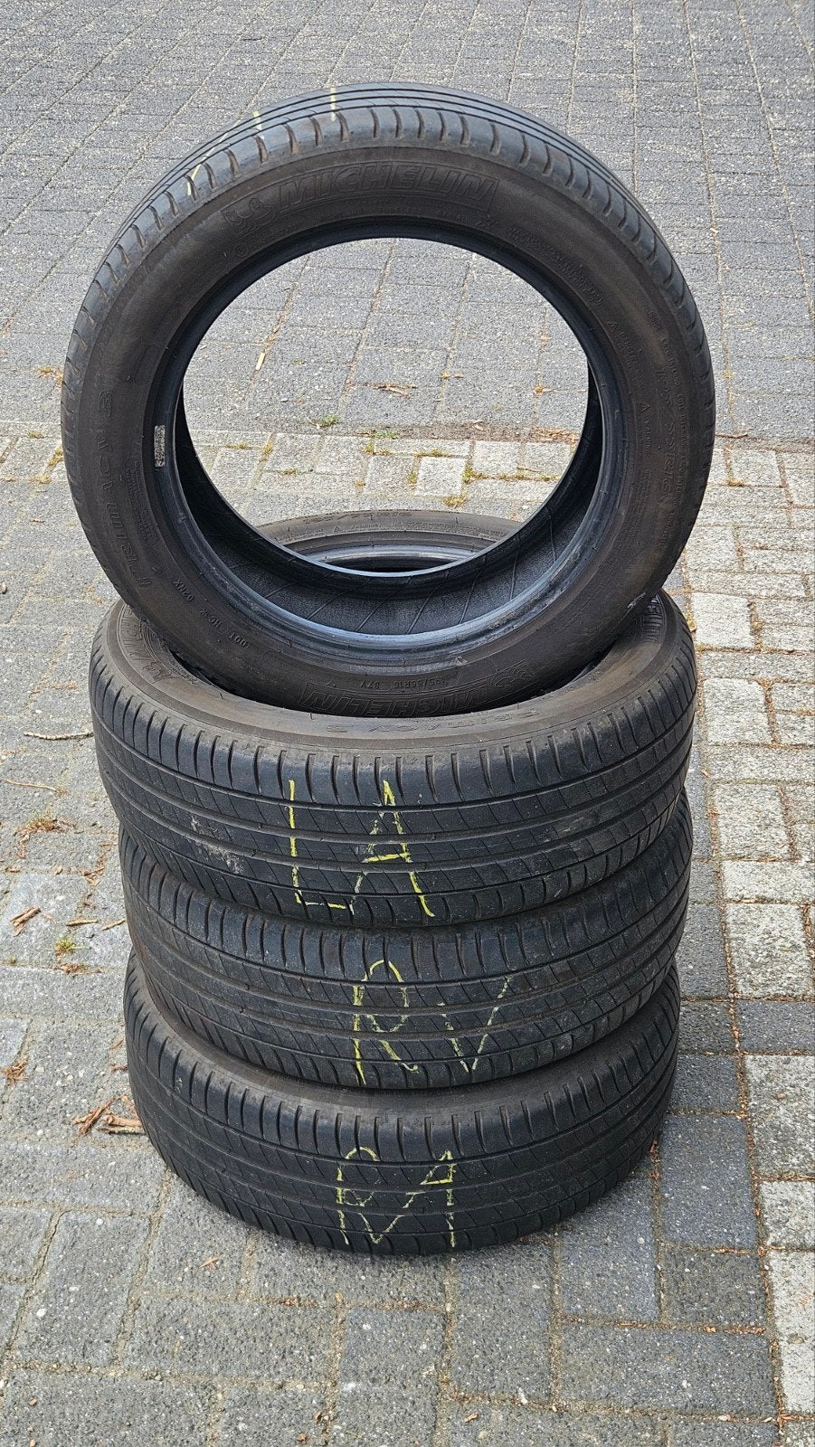 Michelin Primacy 3 bandenset 195/55R16 87V (2018), Ophalen, Gebruikt, 16 inch, Band(en)