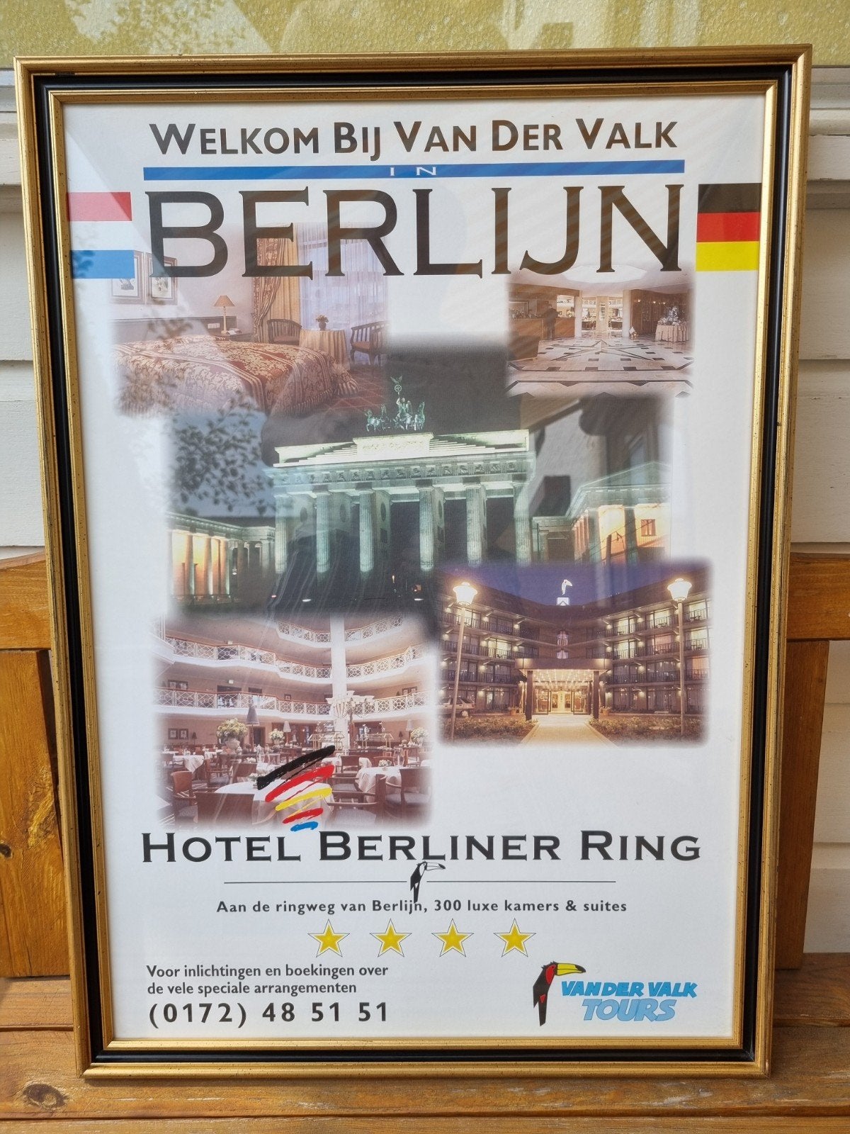 welkom bij Van Der Valk in Berlijn / ingelijste poster, Ophalen, Met lijst, A1 t/m A3, Reclame