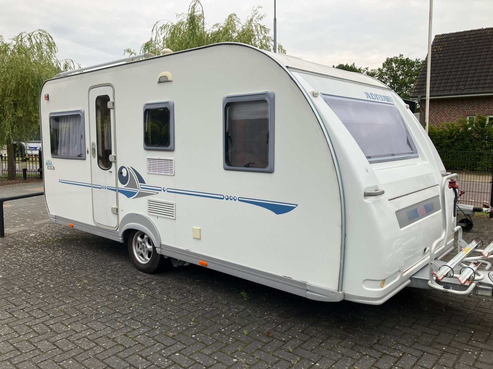 Adria Adiva 462PD, 2006, mover, Caravans en Kamperen, Bedrijf, Treinzit, Dwarsbed, Schokbreker