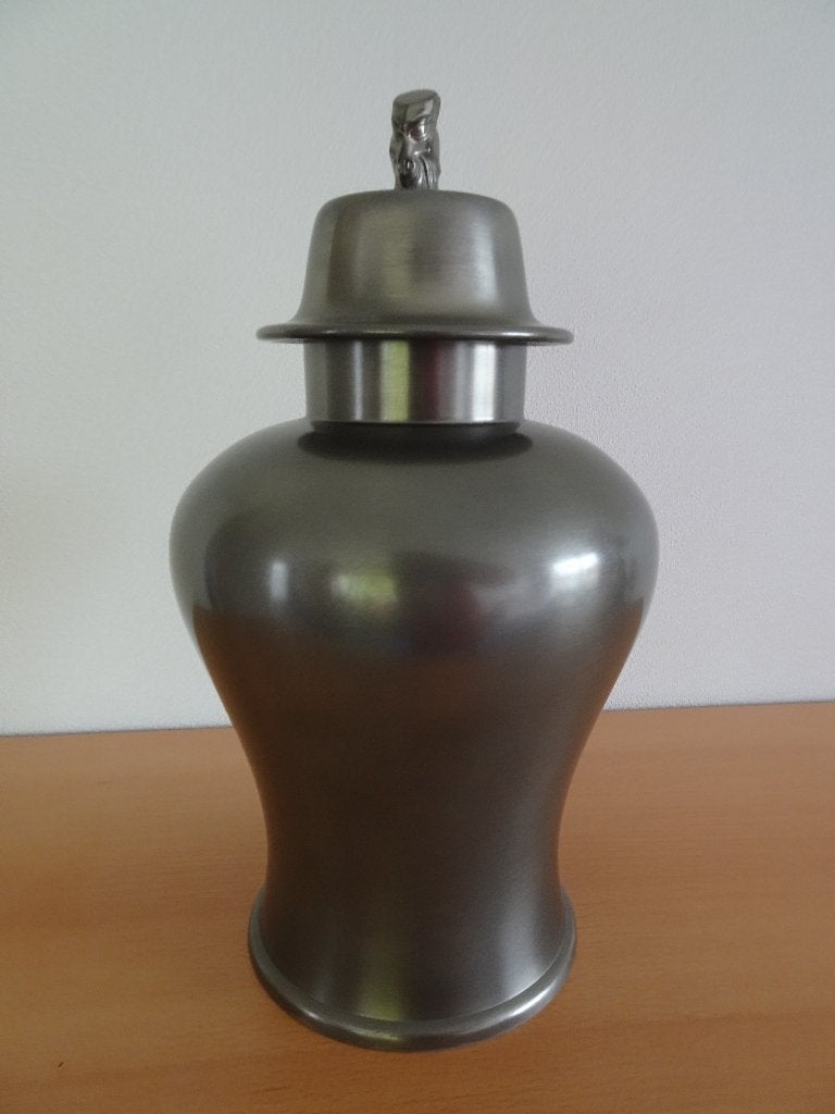 Ronde tinnen pot met losse deksel, Antiek en Kunst, Antiek | Tin, Ophalen