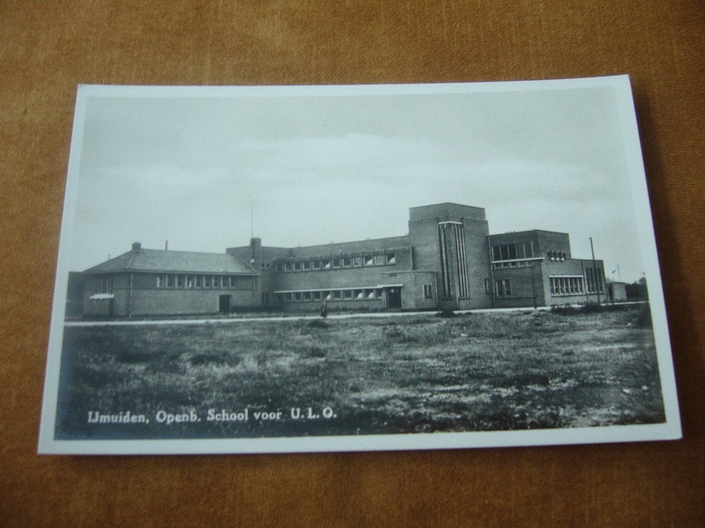 IJMUIDEN  =  OPENB. SCHOOL VOOR U.L.O., Verzamelen, Ophalen of Verzenden, 1920 tot 1940, Ongelopen, Noord-Holland
