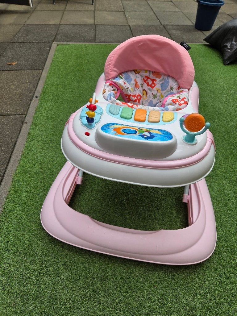 Roze loopstoel Kekk, Kinderen en Baby's, Speelgoed | Overig, Ophalen, Zo goed als nieuw, Meisje