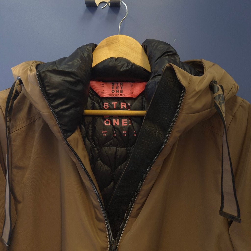 Street One lange winterjas parka camel 40 ongedragen 52276, Kleding | Dames, Maat 38/40 (M), Im Gewerbepark 2, 30855 Langenhagen, Duitsland