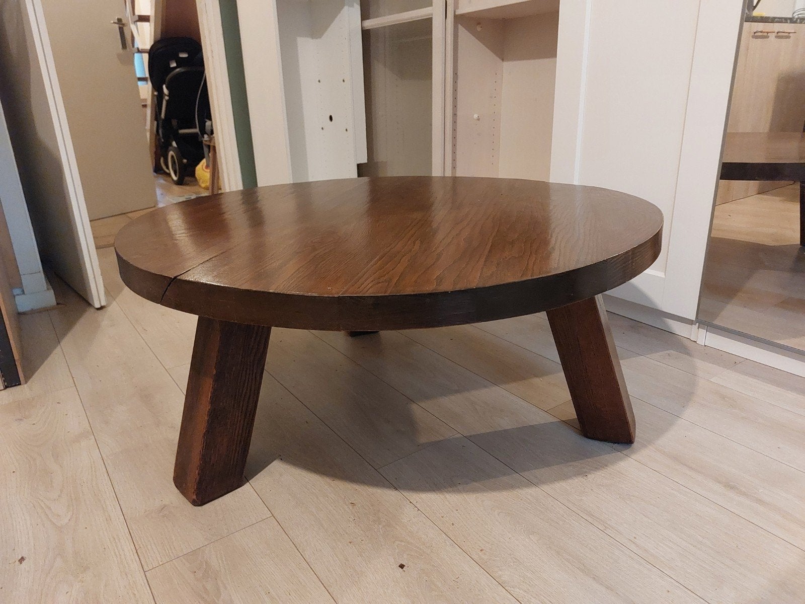 Ronde salontafel, Huis en Inrichting, Ophalen, Gebruikt, 50 tot 100 cm, 50 tot 100 cm