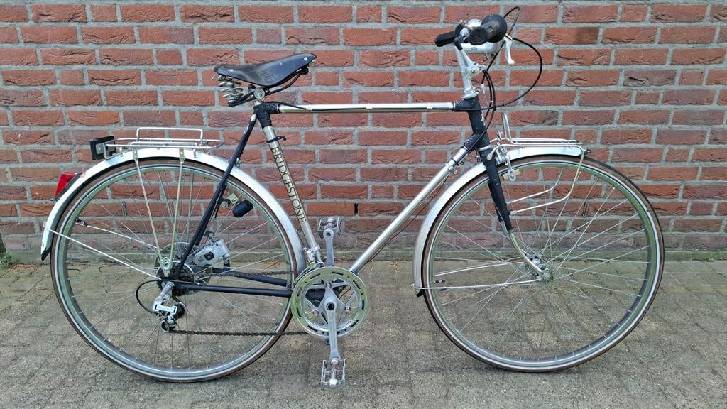 Bridgestone RVS frame Japanse herenfiets, Fietsen en Brommers, Ophalen