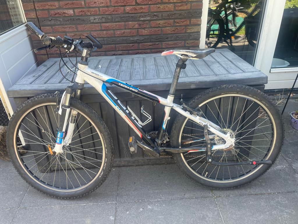 Cube Team 260 Mountainbike - Wit/Blauw/Zwart, Fietsen en Brommers, Fietsen | Mountainbikes en ATB, Gebruikt, Hardtail, 45 tot 49 cm