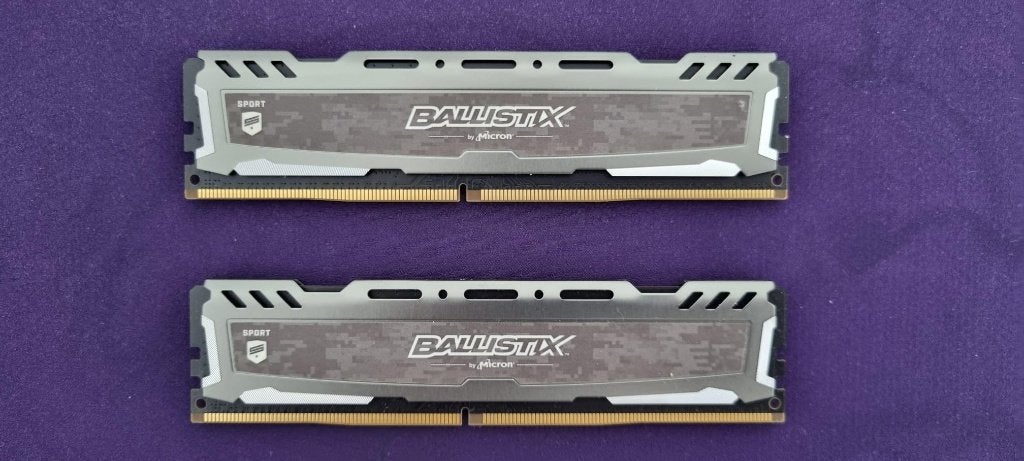 Crucial Ballistix Sport LT DDR4 8 GB (2x4), Gebruikt, DDR4, Ophalen of Verzenden, Desktop