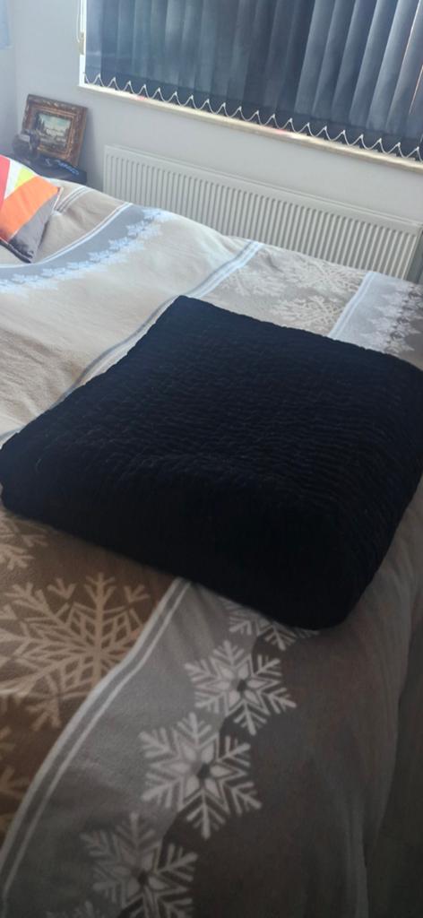 Bedsprei, Zwart, Overige typen, Tweepersoons, Ophalen of Verzenden