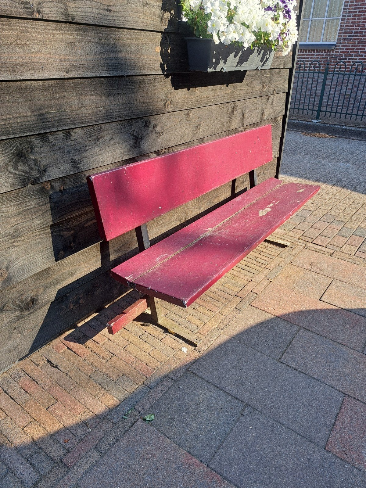 Mooie retro tuinbank., Tuin en Terras, Ophalen, Hout