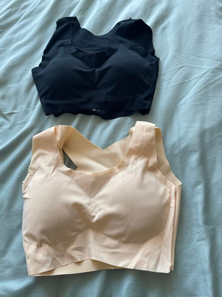 2x  Corrigerende BH met Rugondersteuning - Zwart & Beige, Ophalen of Verzenden, Zwart, BH