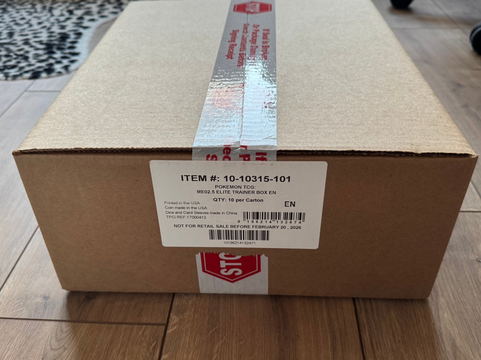 10x ETB Case Ascended Heroes MINT, Doe-het-zelf en Verbouw, Kratten en Dozen, Ophalen, Doos, 100 cm of meer, 60 cm of meer