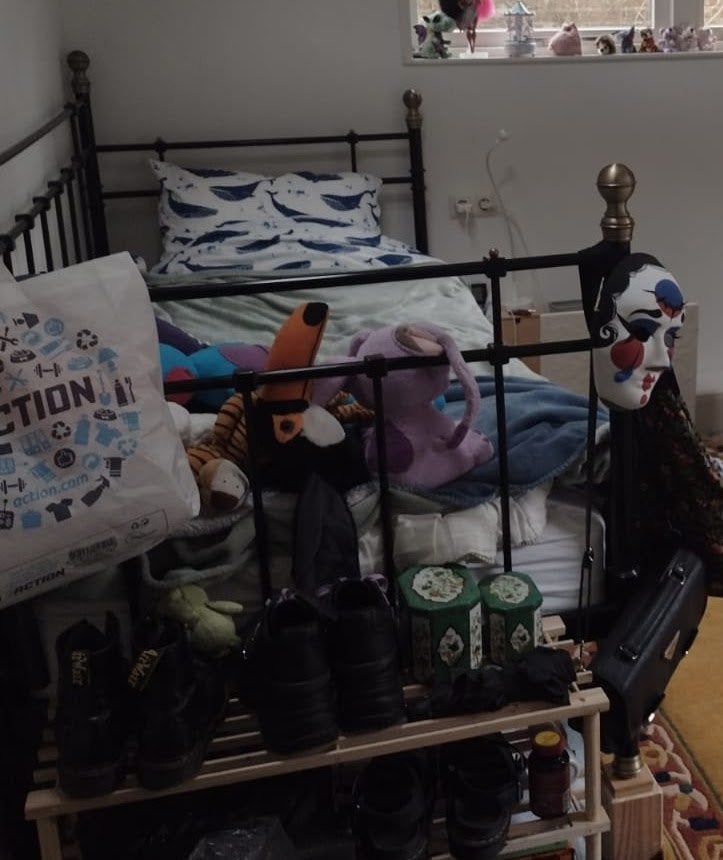 Tromsnes eenpersoons bed + vestmarka matras, Ophalen, Gebruikt, 90 cm, Eenpersoons