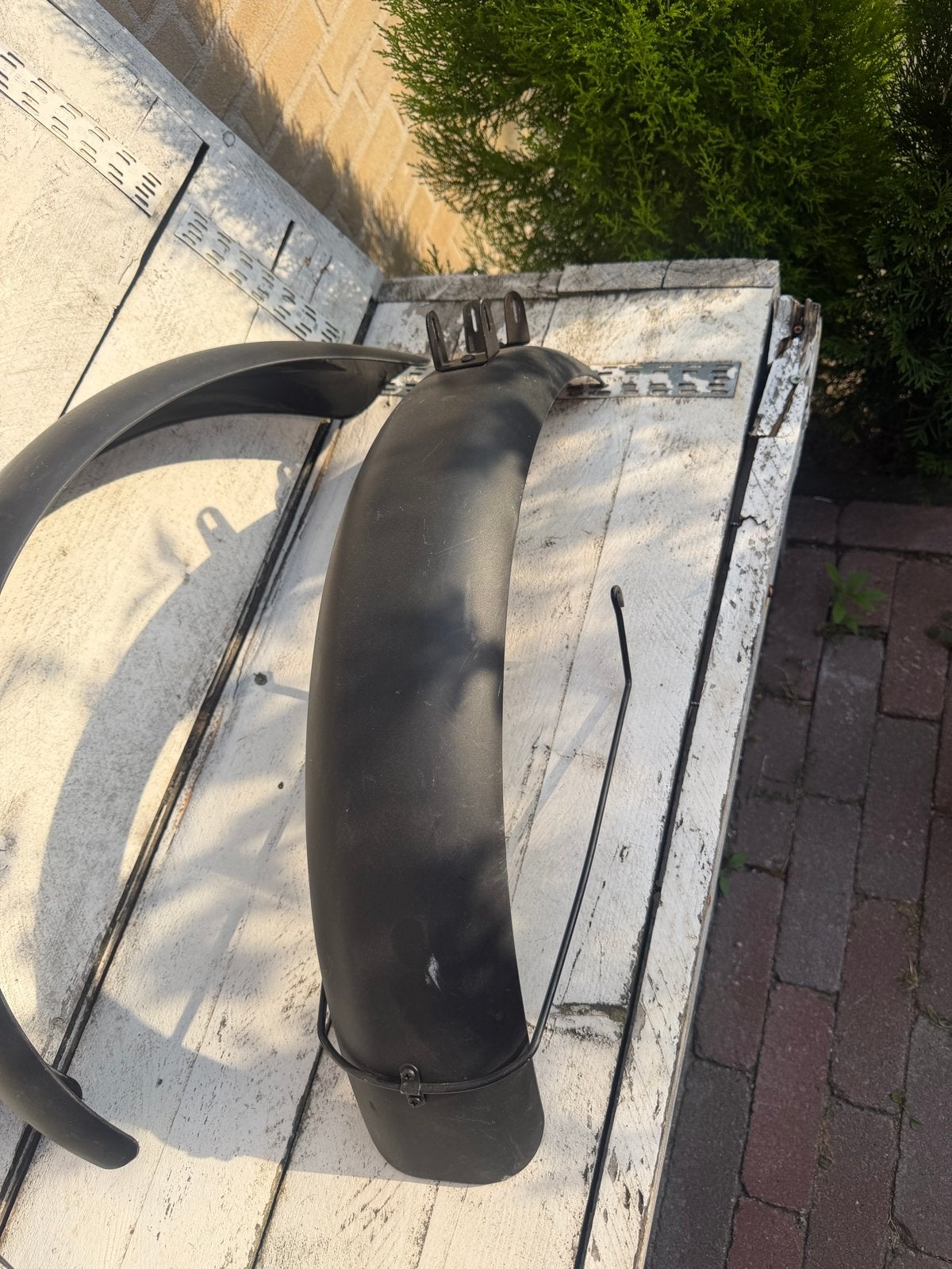 Zwarte spatborden super 73 fiets - Gebruikt, Kunststof, Ophalen of Verzenden, Stadsfiets, Gebruikt