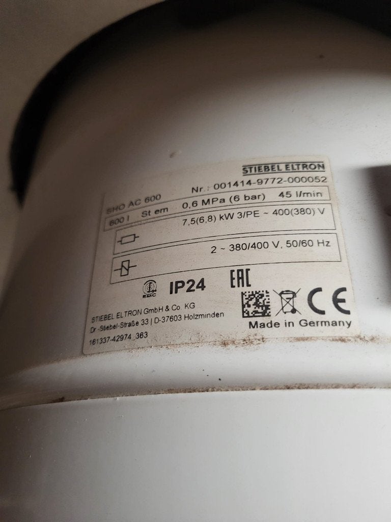 Te koop gebruikte Stiebel Eltron elektrische boiler, Ophalen, Gebruikt, 100 liter of meer, Boiler