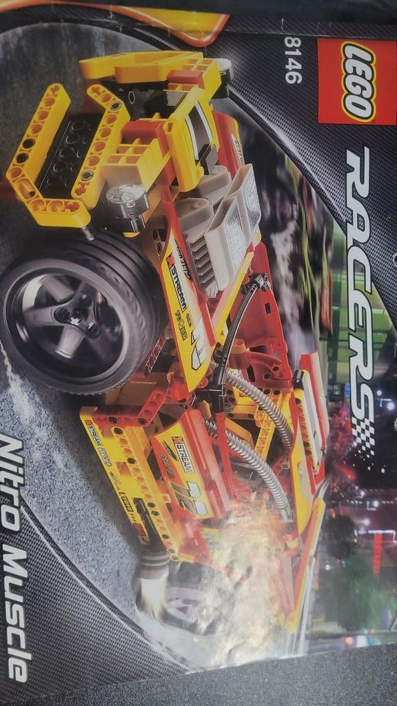 Lego Racers 8146 Nitro Muscle - Complete set met instructies, Gebruikt, Lego, Compleet, Ophalen of Verzenden