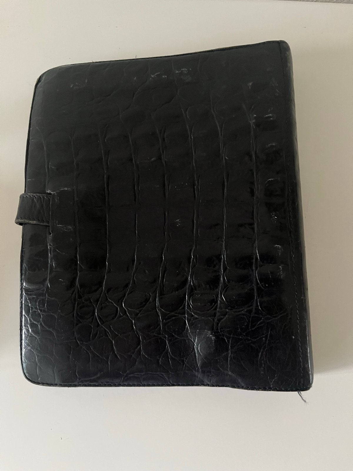 Mulberry agenda zwart krokodillen leer uit 1984, Diversen, Ophalen of Verzenden, Gebruikt